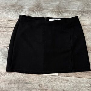 Altar'd State Suede Black Mini Skirt